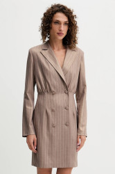 Šaty Fracomina béžová barva, mini, FS25WD1002W479T4