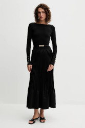 Šaty Fracomina černá barva, maxi, FS25WD2003W411F9