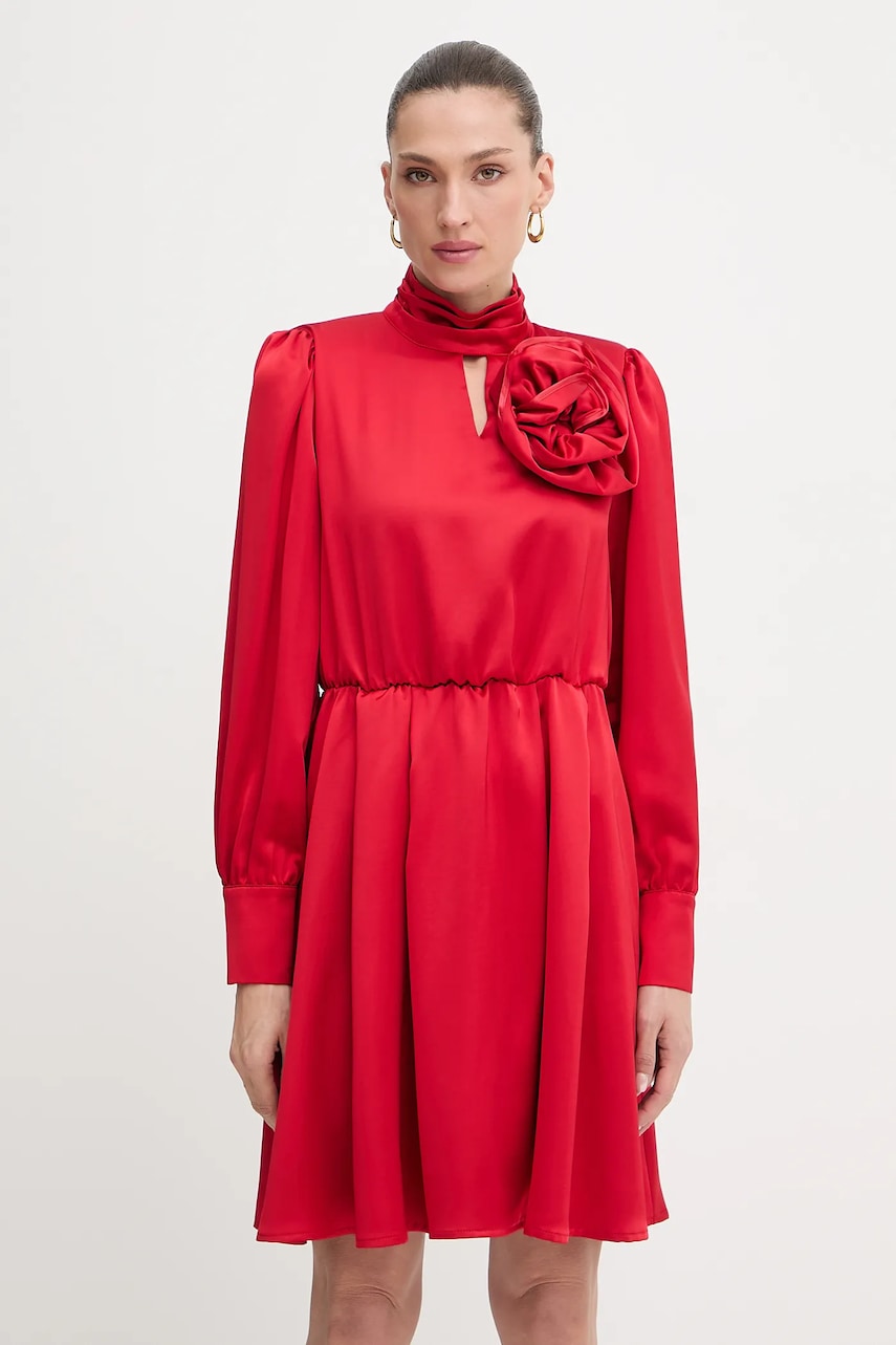 Šaty Fracomina červená barva, mini, FR25WD1018W41101