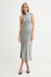 Šaty Fracomina šedá barva, maxi, FS25WD2009W45101