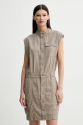Šaty G-Star béžová barva, mini, D26026-D454