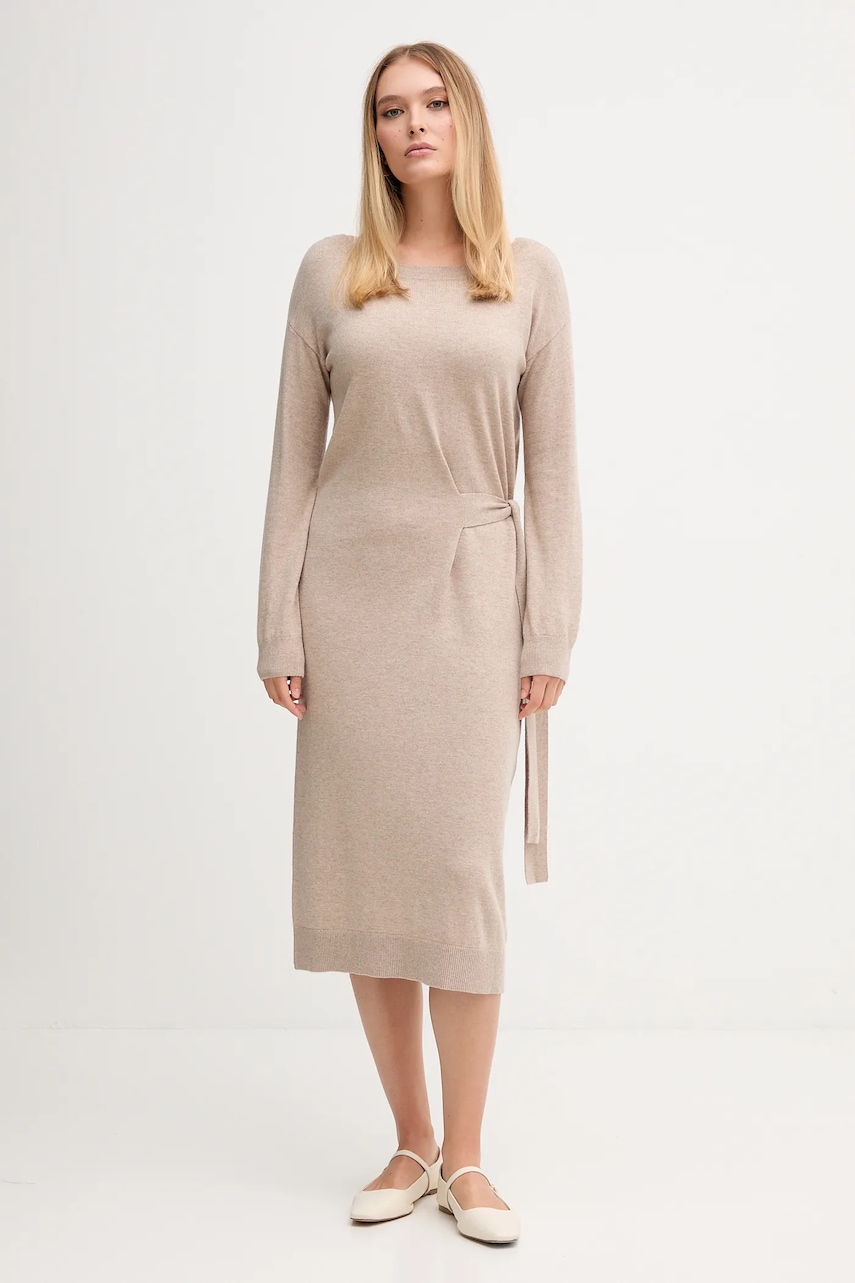 Šaty Gaudi béžová barva, maxi, 521FD13001