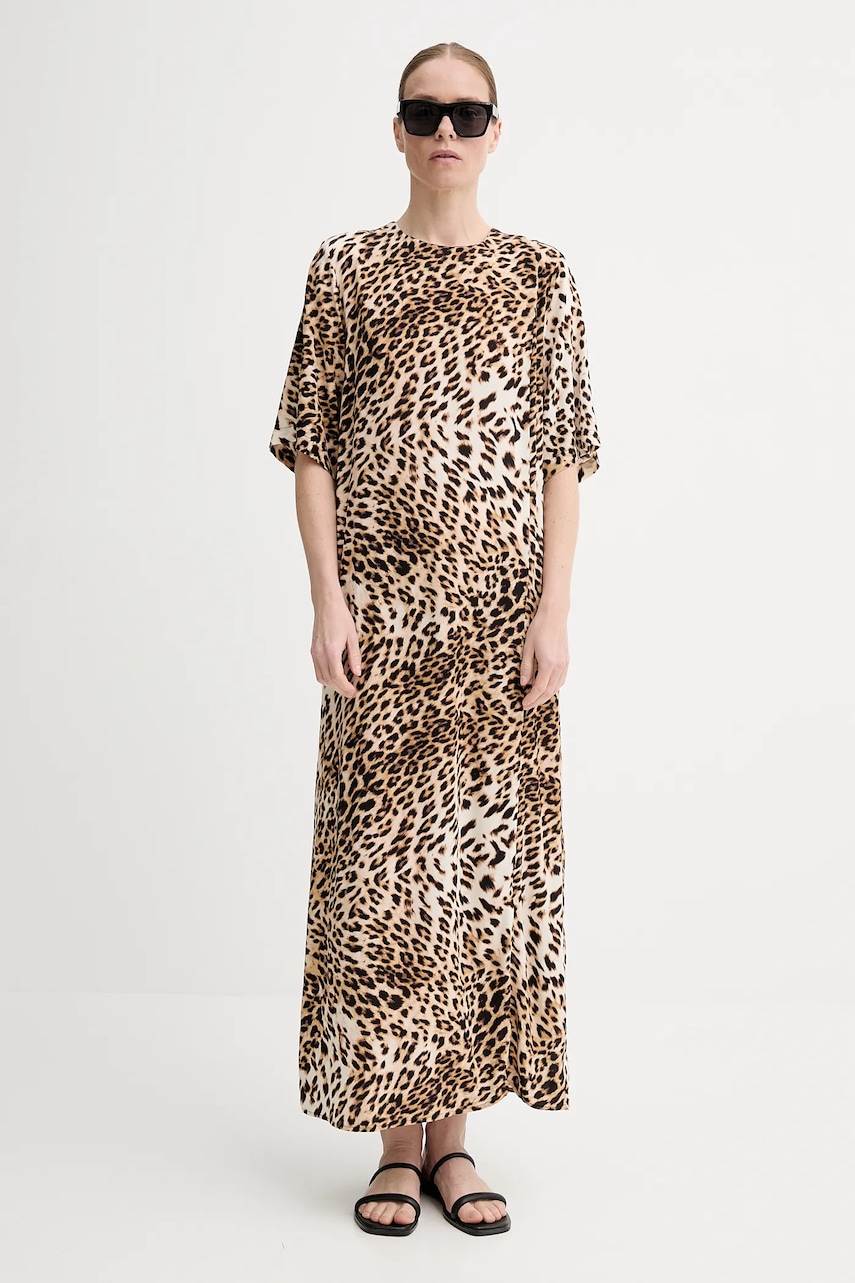 Šaty Gestuz béžová barva, maxi, 10910177