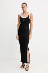 Šaty Gestuz černá barva, maxi, přiléhavé, 10910276