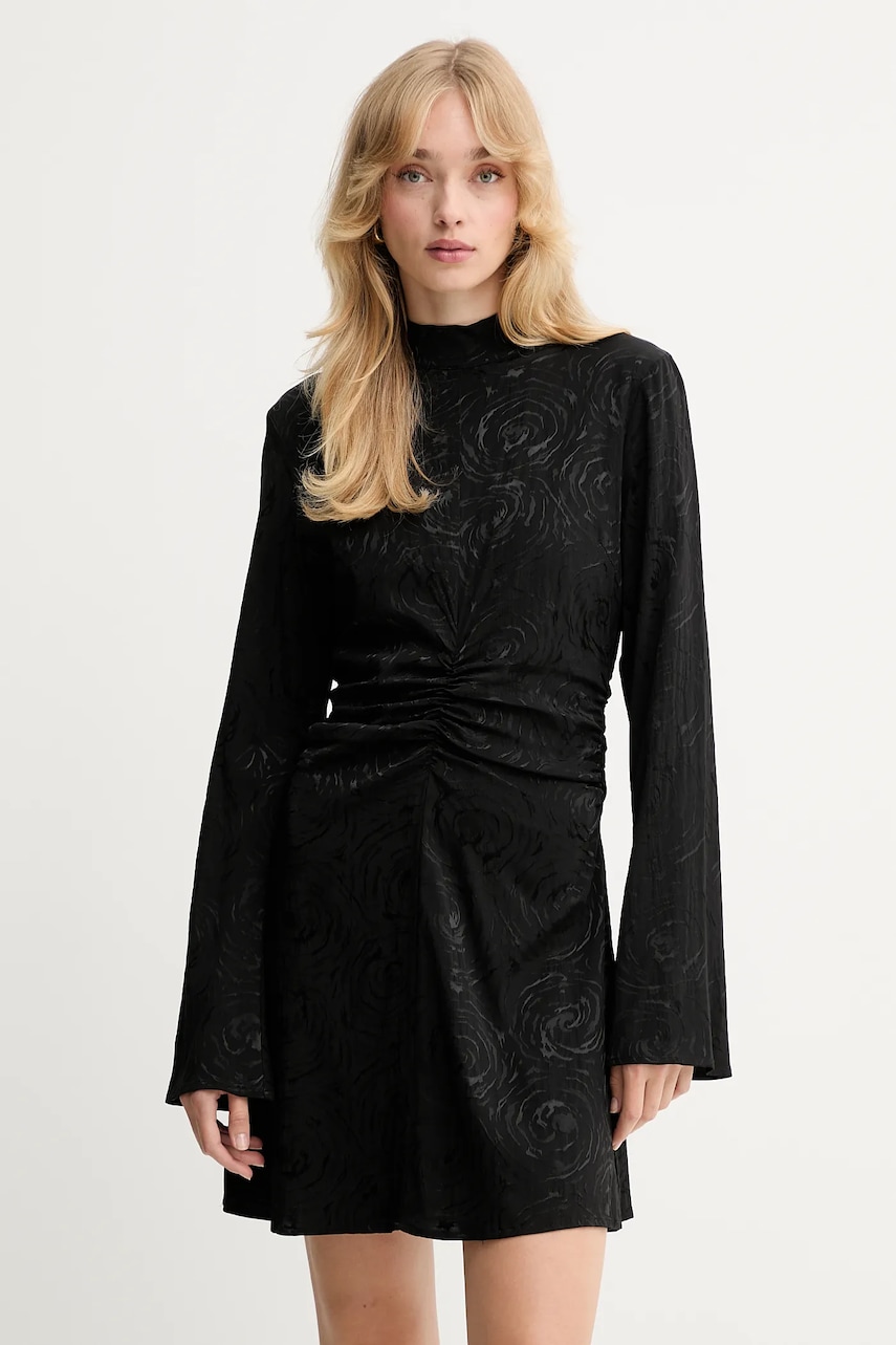 Šaty Gestuz černá barva, mini, 10910606