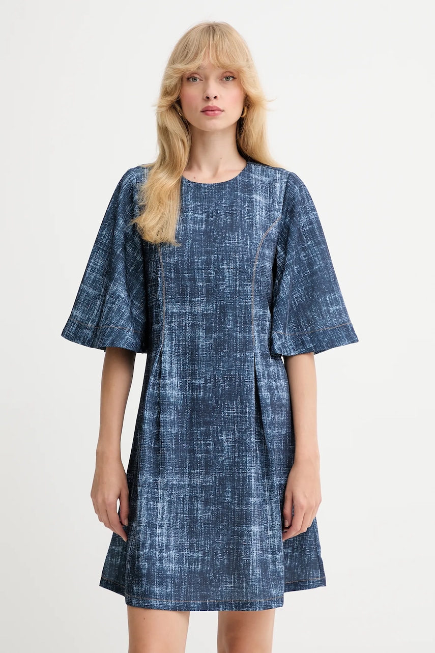 Šaty Gestuz tmavomodrá barva, mini, 10910411