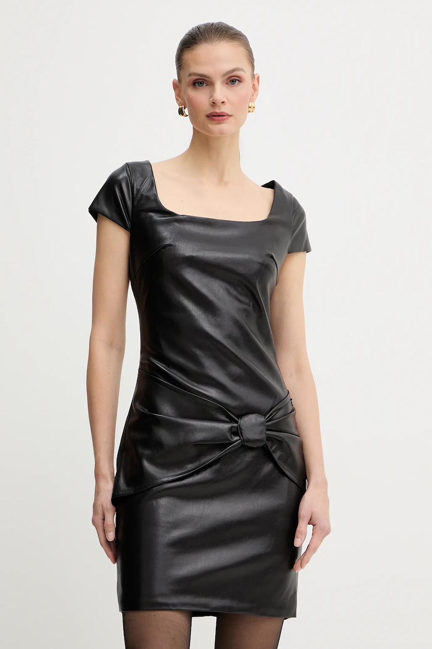 Šaty Guess ALIENOR černá barva, mini, W5BK55 WGIK0