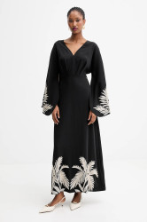 Šaty Guess ANGELE černá barva, maxi, W5YK1A WHCU2