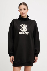 Šaty Guess CARMEN černá barva, mini, oversize, V5YK07 KCX22