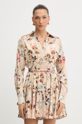 Šaty Guess CONCETTA béžová barva, mini, W5YK00 WF1T2