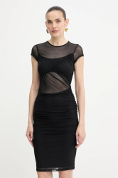 Šaty Guess GRACEY černá barva, mini, přiléhavé, W5YK66 KBAH2