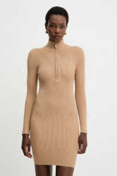 Šaty Guess HARLEY béžová barva, mini, přiléhavé, W5BK45 Z0572
