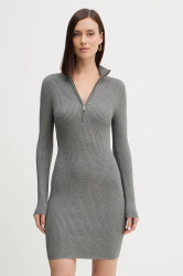 Šaty Guess HARLEY šedá barva, mini, přiléhavé, W5BK45 Z0572