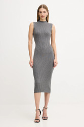 Šaty Guess JULIA šedá barva, maxi, přiléhavé, W5BK23 Z3OW2