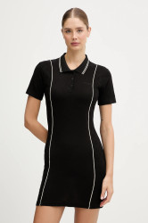 Šaty Guess PEONY černá barva, mini, přiléhavé, V5YK00 KCX12