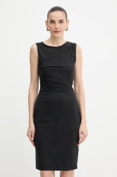 Šaty Guess PRISCA černá barva, midi, přiléhavé, W5YK27 KAQL2