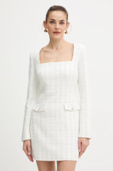 Šaty Guess SANDRA bílá barva, mini, W5BK20 W2382