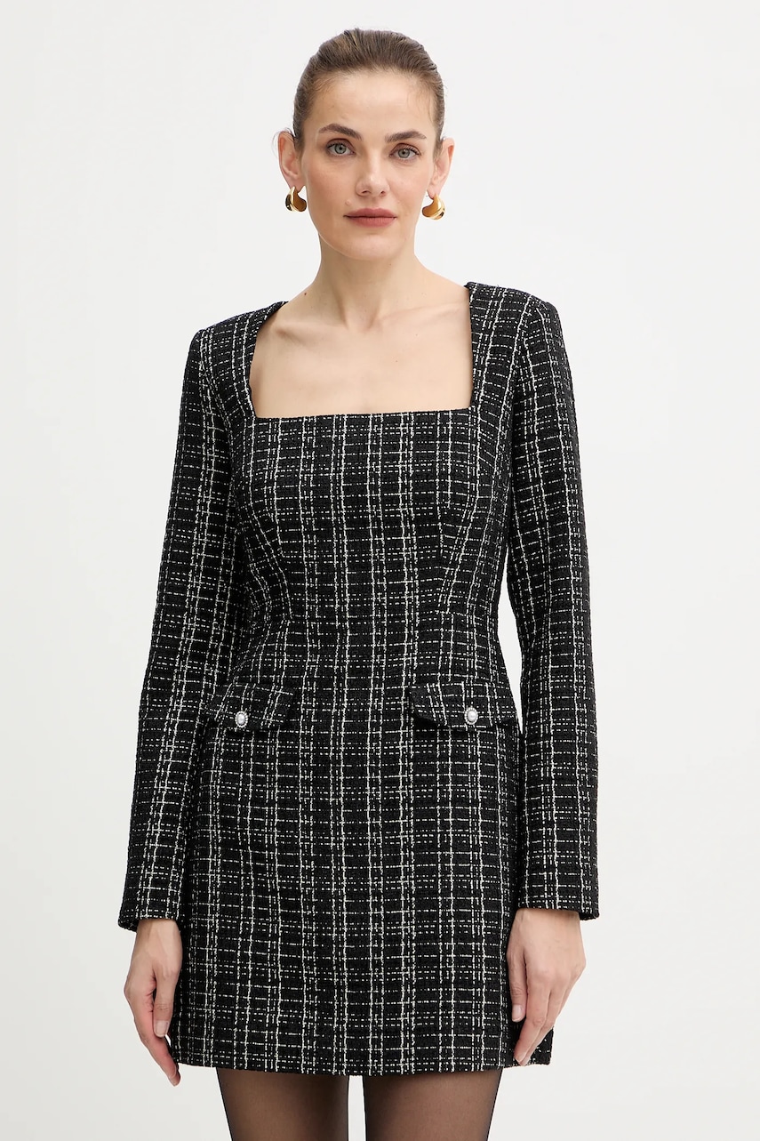 Šaty Guess SANDRA černá barva, mini, W5BK20 W2382