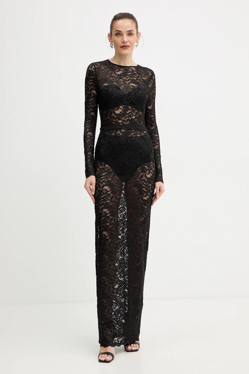 Šaty Guess SIENNA černá barva, maxi, přiléhavé, O5BK01 K1820