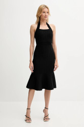 Šaty Guess SOFIE černá barva, midi, přiléhavé, W5YK39 Z2XY0