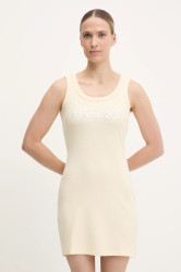 Šaty Guess SUNFLOWER béžová barva, mini, přiléhavé, V5GK06 K8RT2