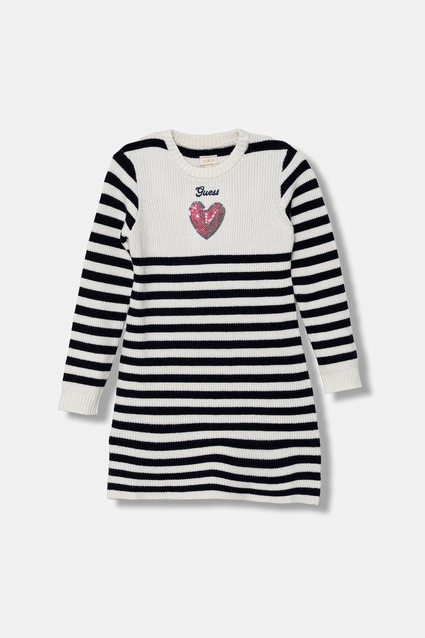 Šaty Guess tmavomodrá barva, mini, K5YK07 Z3FU0