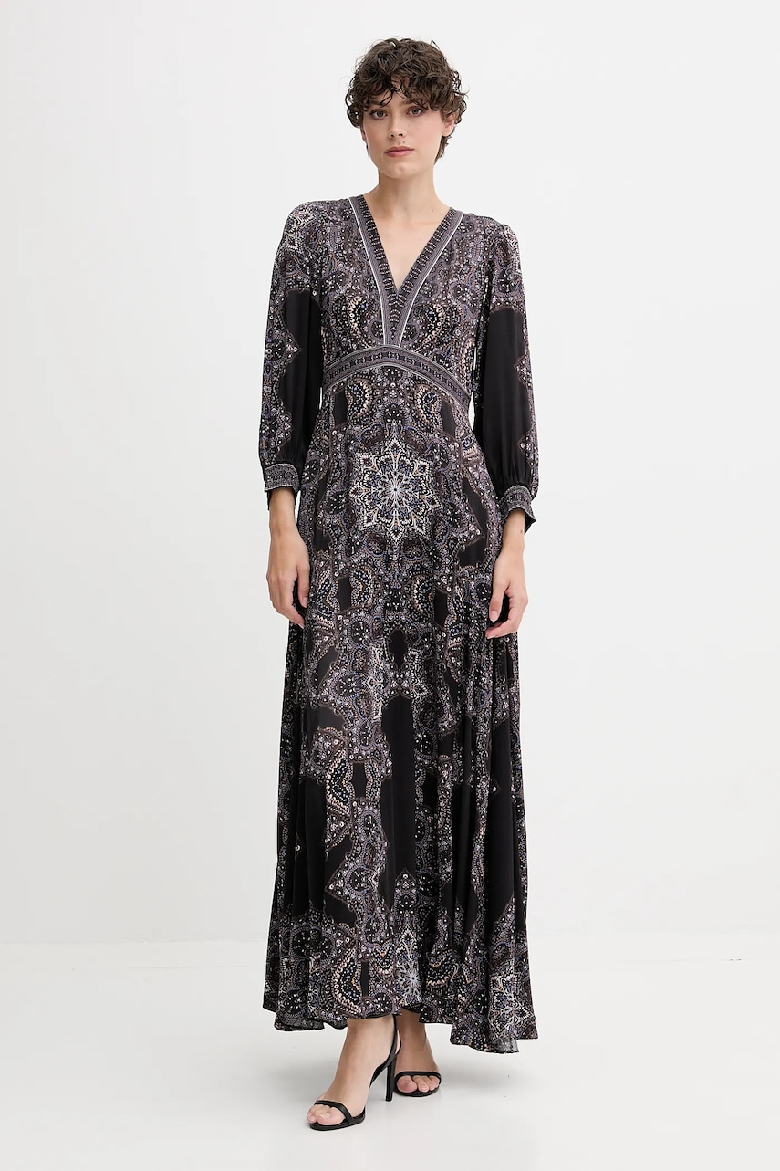 Šaty Hale BOB hnědá barva, maxi, 56TV650A