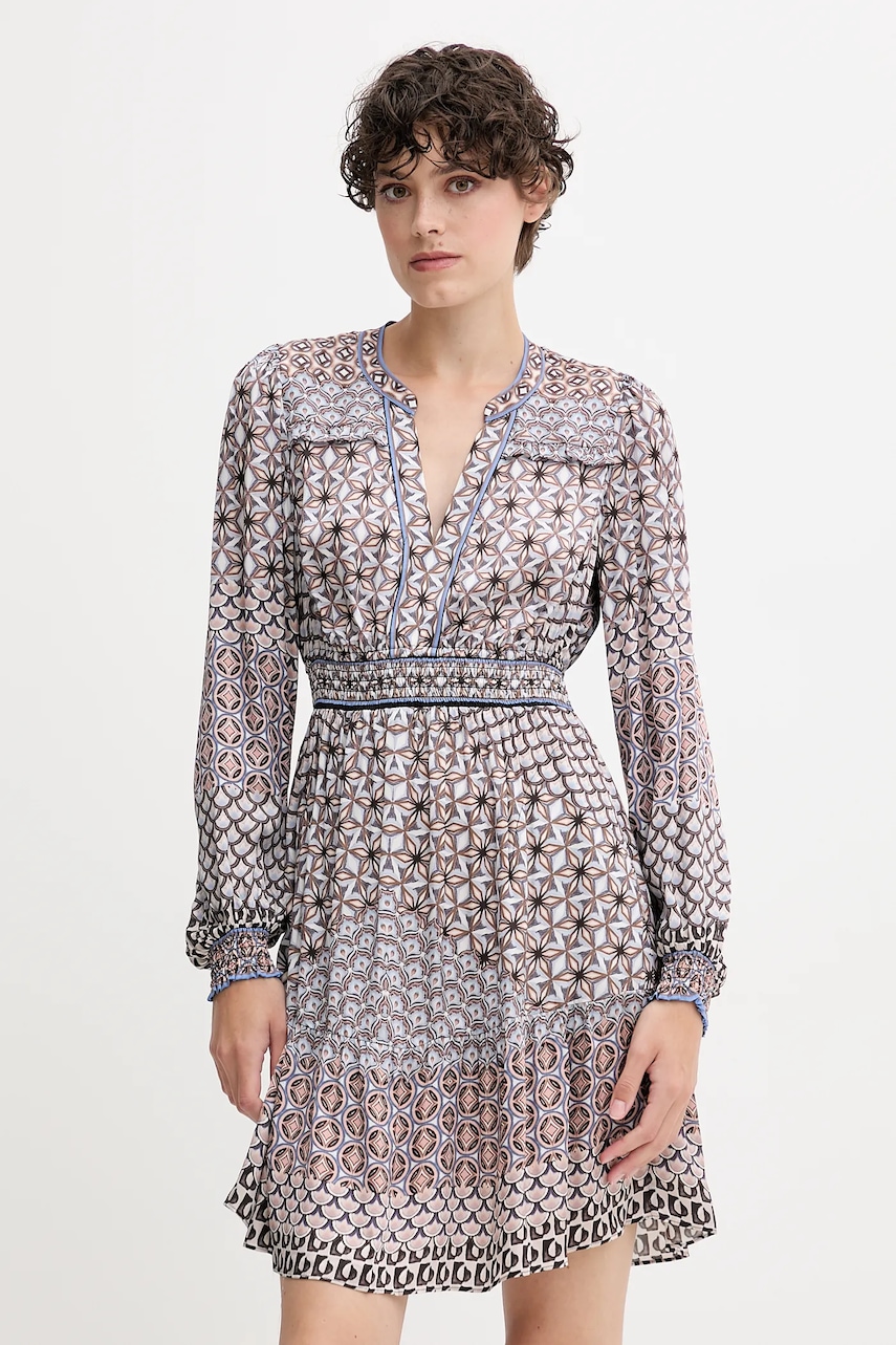 Šaty Hale BOB hnědá barva, mini, 55RY660A