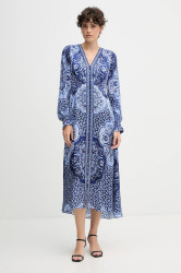 Šaty Hale BOB tmavomodrá barva, midi, 57TL662A