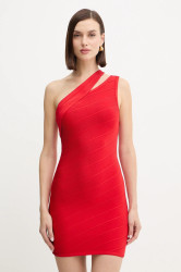 Šaty Herve Leger Molly červená barva, mini, přiléhavé, HLT8539377