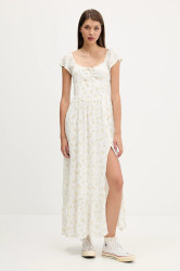 Šaty Hollister Co. bílá barva, maxi, KI359-5298