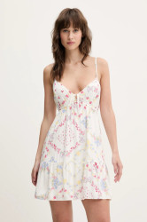 Šaty Hollister Co. bílá barva, mini, KI359-5019