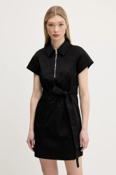 Šaty Hugo Blue černá barva, mini, 50538397