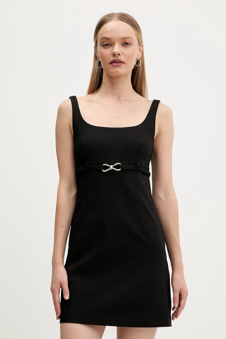 Šaty HUGO Kalantia černá barva, mini, 50552242