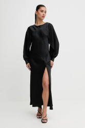 Šaty HUGO Kawine-1 černá barva, maxi, 50552970