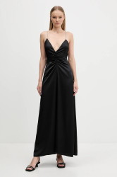 Šaty HUGO Kebera-1 černá barva, maxi, 50546784