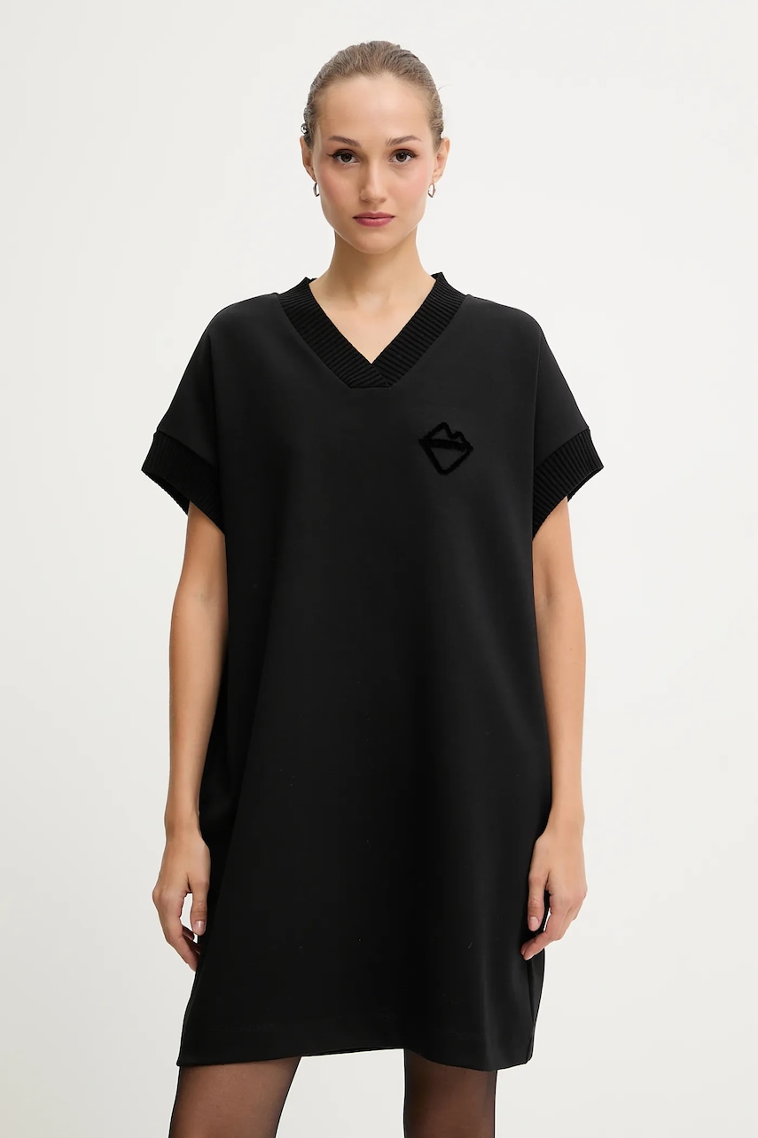 Šaty Iceberg černá barva, mini, oversize, H011 6331