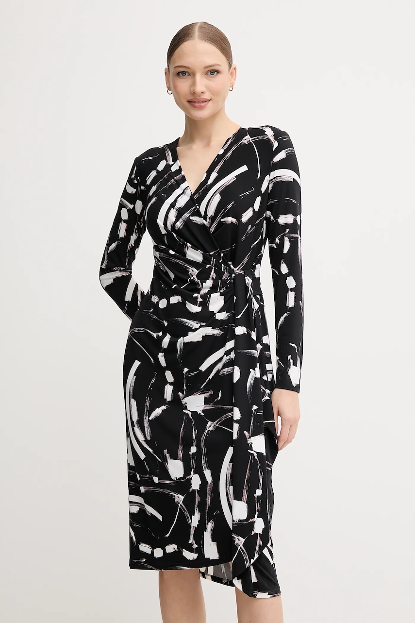 Šaty Joseph Ribkoff černá barva, midi, 254190