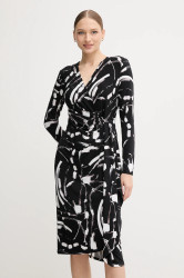 Šaty Joseph Ribkoff černá barva, midi, 254190