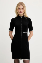 Šaty Karl Lagerfeld Jeans černá barva, mini, přiléhavé, A3W13013