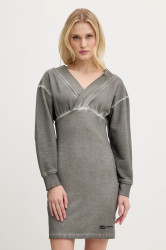 Šaty Karl Lagerfeld Jeans šedá barva, mini, přiléhavé, A3W13012