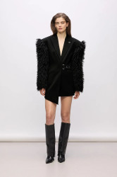 Šaty Karl Lagerfeld Studio černá barva, mini, přiléhavé, A4W13061