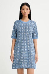 Šaty Kenzo modrá barva, mini, FF52RO4813CO.64