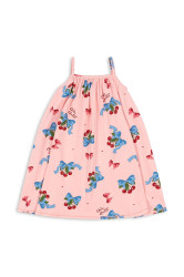 Šaty Konges Sløjd BASIC STRAP DRESS GOTS růžová barva, midi, KS103152