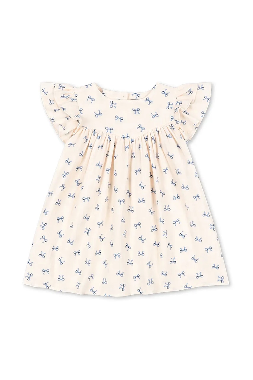 Šaty Konges Sløjd COCO DRESS GOTS bílá barva, mini, KS103059