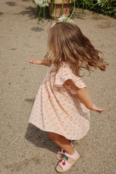 Šaty Konges Sløjd COCO DRESS GOTS oranžová barva, mini, KS103059