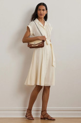 Šaty Lauren Ralph Lauren béžová barva, midi, 250963711