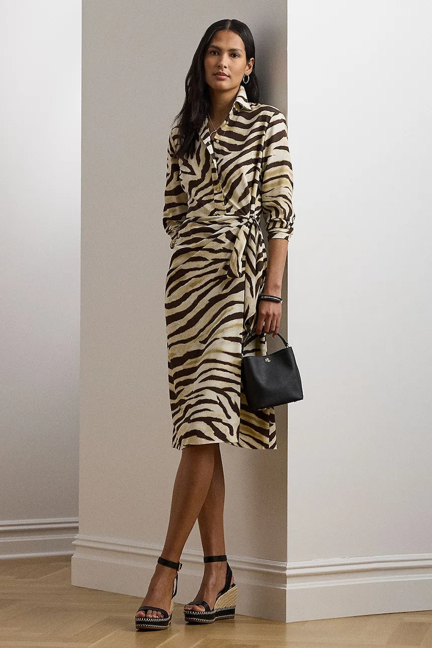 Šaty Lauren Ralph Lauren bílá barva, mini, 200970833