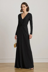 Šaty Lauren Ralph Lauren černá barva, maxi, 253981393