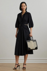 Šaty Lauren Ralph Lauren černá barva, midi, 250964227
